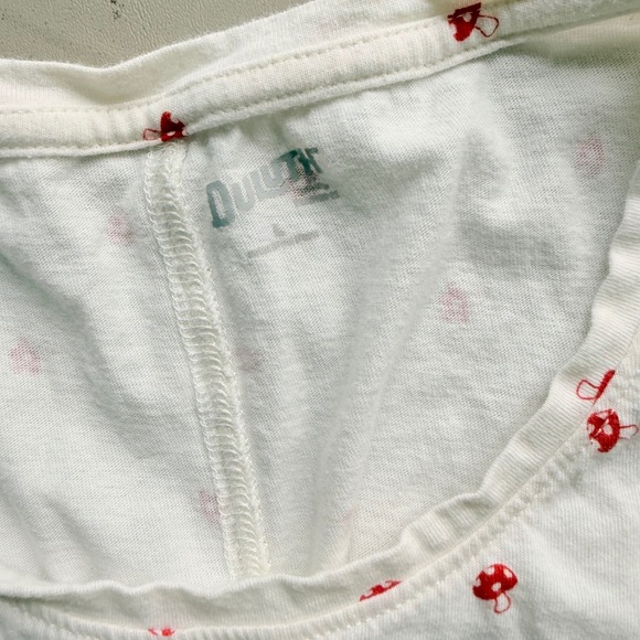 Duluth Trading Co Womens Mushroom Print Cotton T-Shirt L Cottagecore Fairycore - Picture 5 of 6